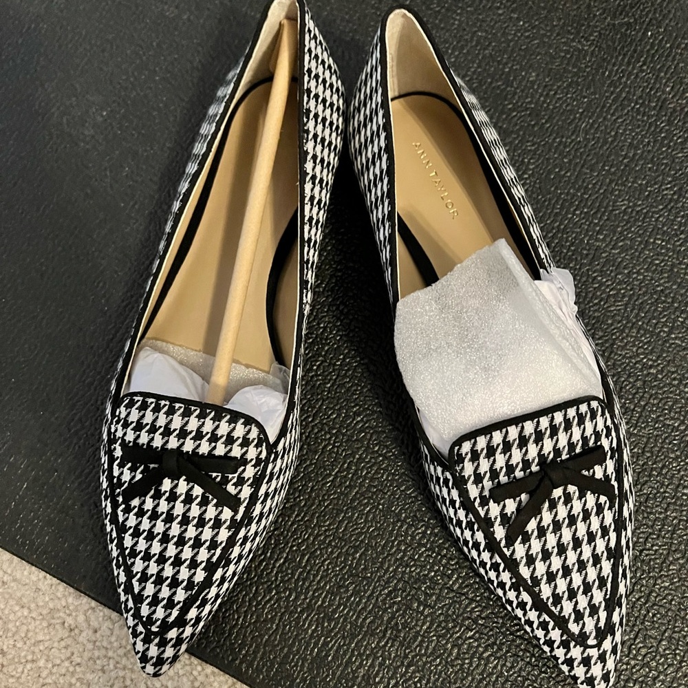 Black Check Flats